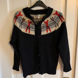 Vintage Fair Isle Ski Motif Sweater XS